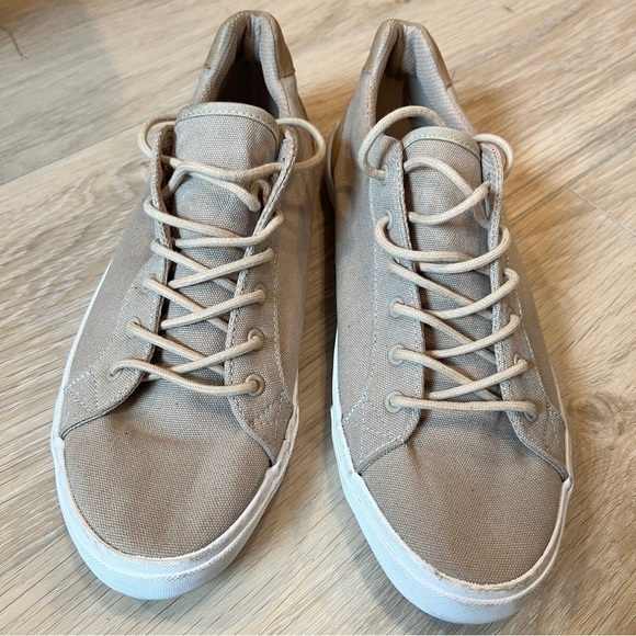 London Fog Bayswater Taupe Canvas Water Repellent Sneaker Men's 13 - Picture 7 of 9